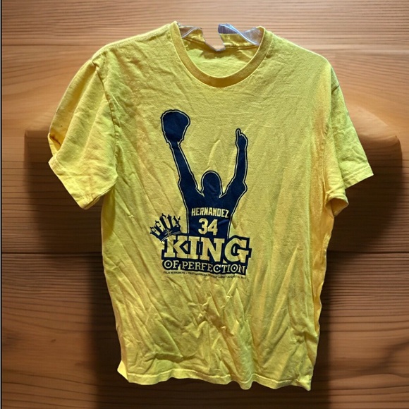 Seattle Mariners KING of Perfection Perfect Game 2012 Felix Hernandez Mens Med - Picture 1 of 7